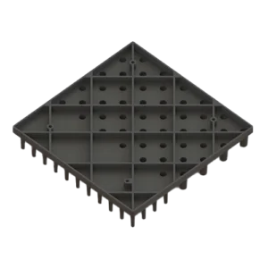 A rear view of the eel tile