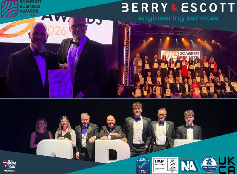 An image for Berry & Escott Named finalists for Somerset Business of the Year (Large Business) for both 2025 and 2026